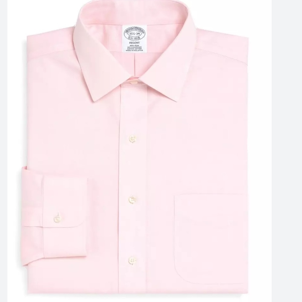 Brooks Brother Regent Fit Pink Shirt